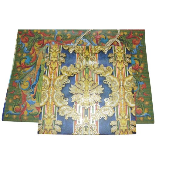 Ornate Printed Gift Bags & Tissue Party 8 Piece Bundle Floral Peacock Angels - Picture 5 of 5